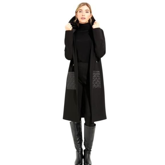 Joseph Ribkoff Black Quilted Open Cover-up Jacket-size 8 - Picture 15 of 15